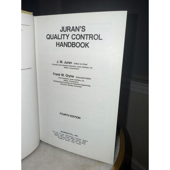 Juran’s Quality Control Handbook - Picture 5 of 7